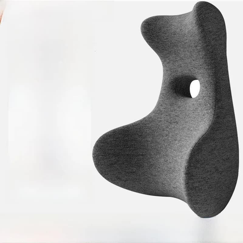 Cuscino di Supporto Lombare e Cervicale per Ufficio, Comodo Cuscino in Memory Foam con Rivestimento Rimovibile per Sedute Prolungate