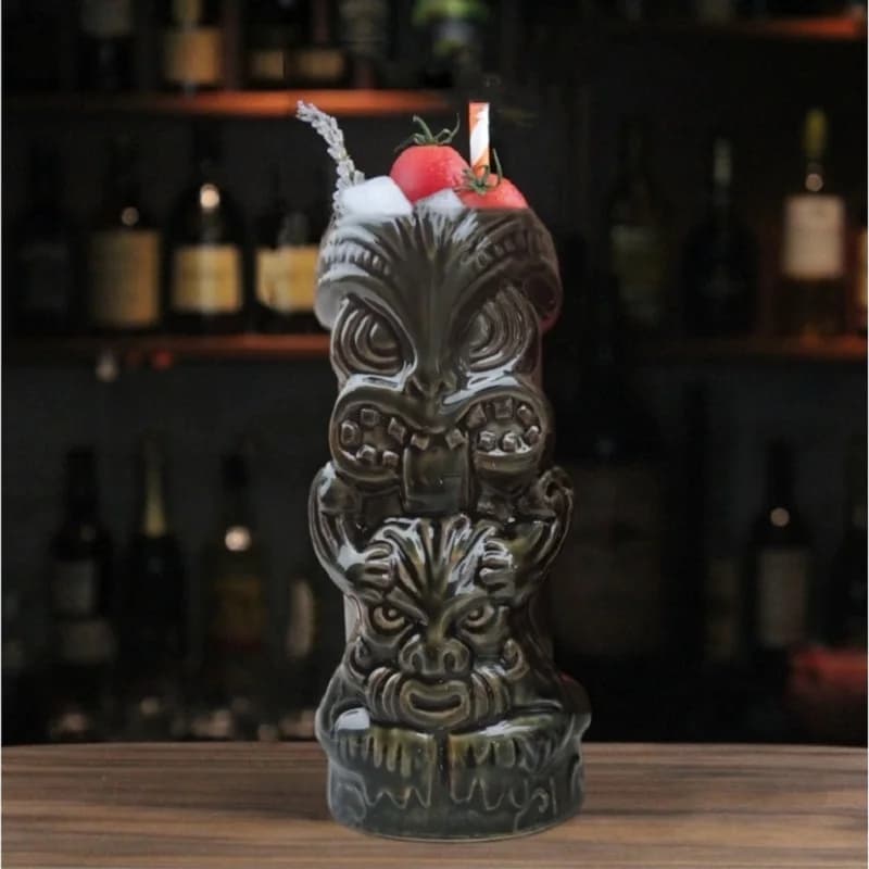 Tazza Tiki in ceramica da 630 ml, porcellana creativa, birra, vino, tazza, strumento da bar
