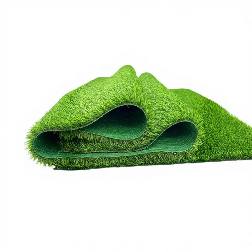 Fast Home High Density Fireproof Artificial Grass Turf Low Pile Green/Black Polypropylene Drainage Holes Indoor/Outdoor Dog Play