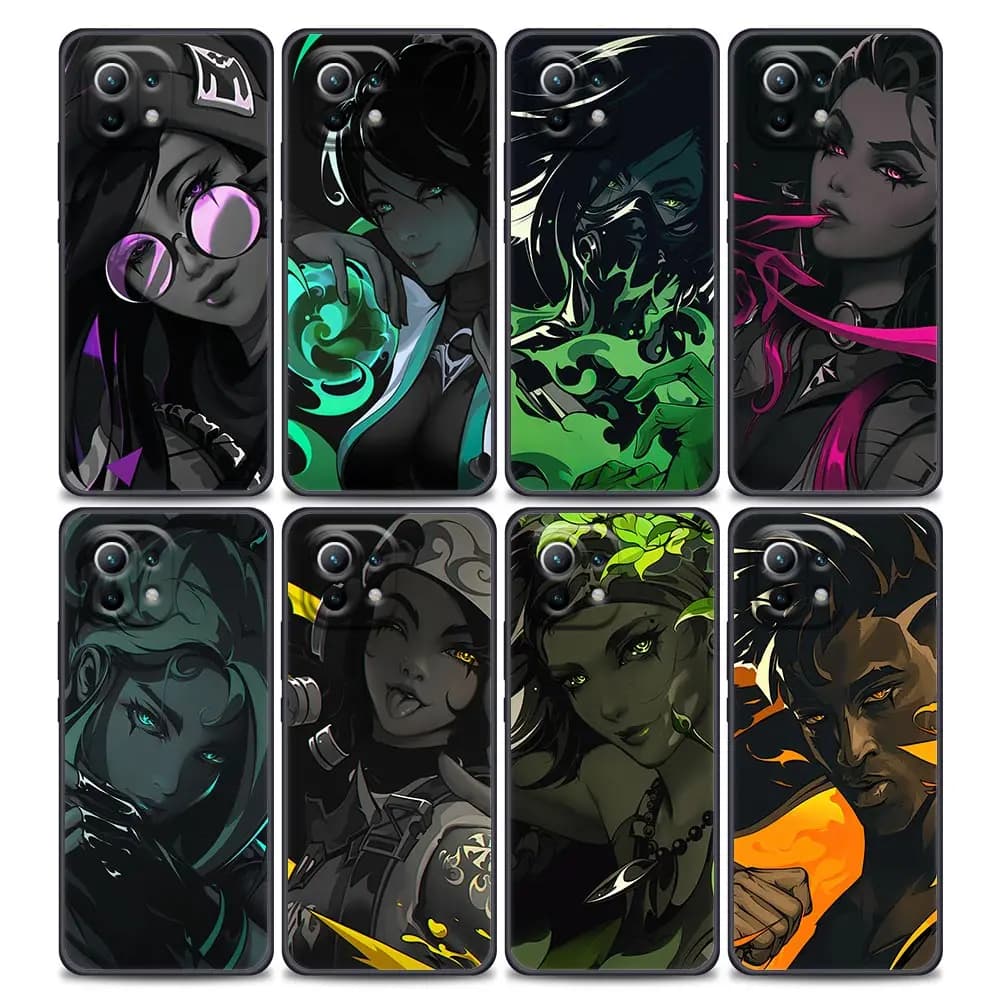 Game Neon Valorant Killjoy For Xiaomi 15T 11T 12T 13T 14T Pro 15 Phone Case Mi POCO X7 X8 M7 F7 Pro F8 Ulra F5 F6 M6 X5 X6 Cover
