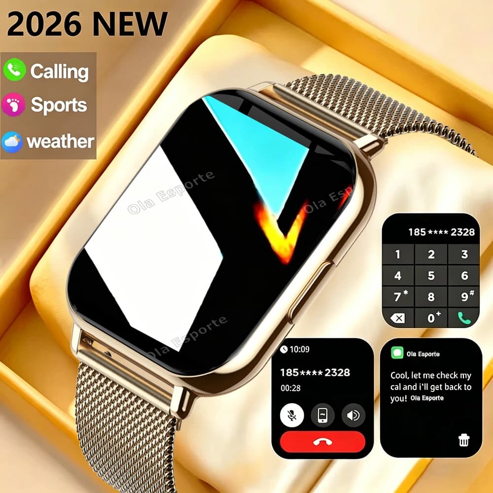 New Smart Watch 1.83'' Waterproof Message Answer Call Sports Pedometer Sleep Monitoring Information Alerts For IOS&Android HW12