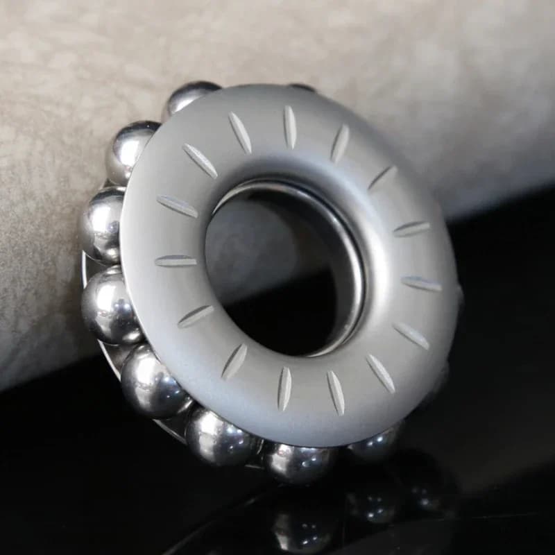 Fidget Roller Spinner Anello rotante Alleviare lo stress Giocattolo EDC Antistress in metallo Spinning Top Tip Giroscopio Adulti Bambini