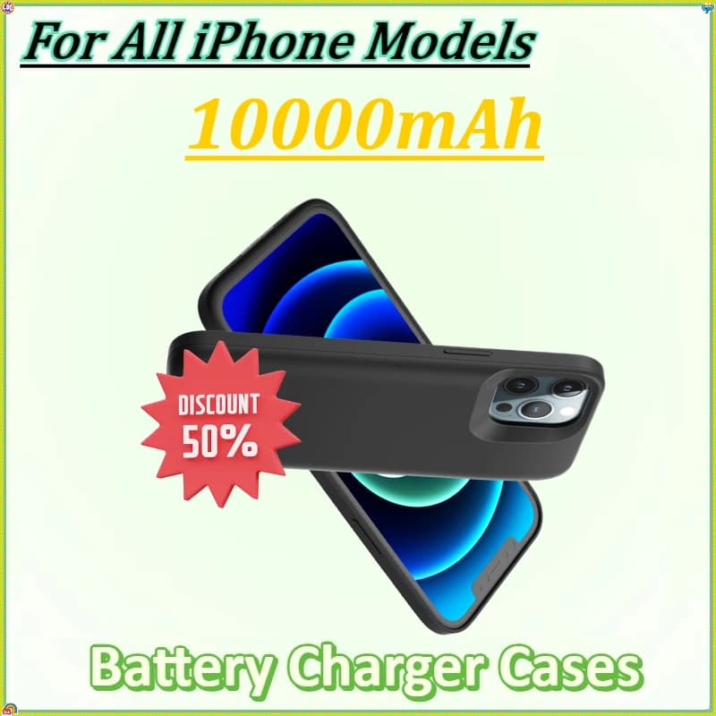 Nuovo 10000mAh per IPhone 11 12 13 14 15 16 17Pro Max 17Air X XS Max XR Custodia per batteria Custodie per caricabatteria Power Bank