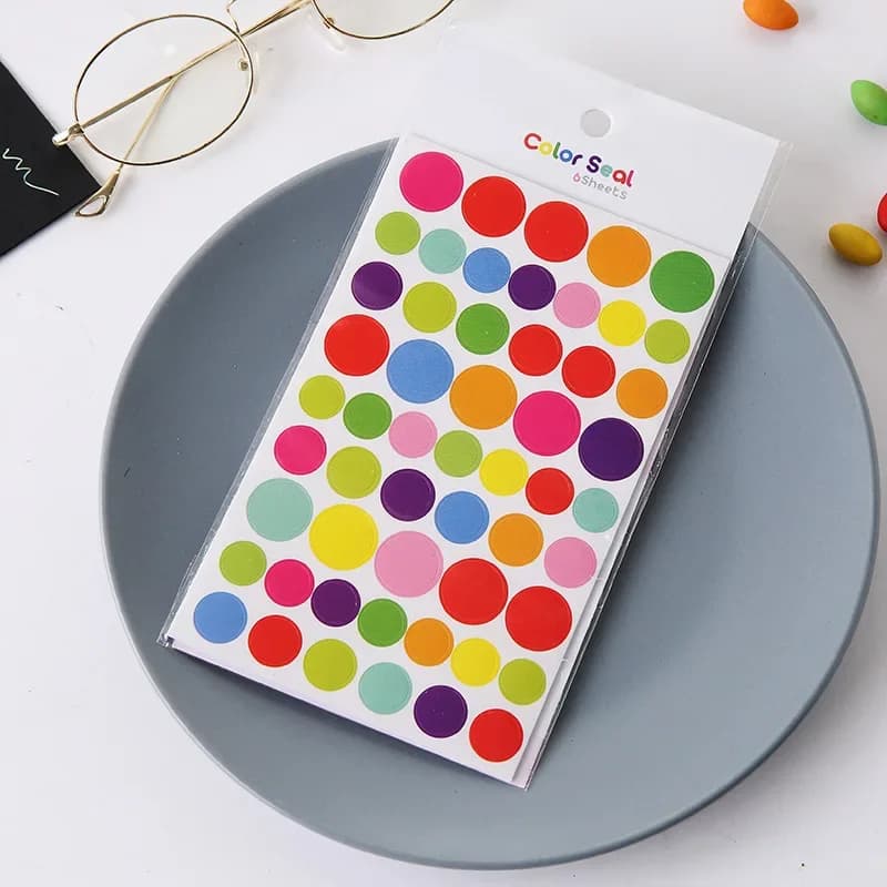 6 fogli/set adesivi per diario per notebook pianificatore carino adesivo decorativo per cancelleria per scrapbooking