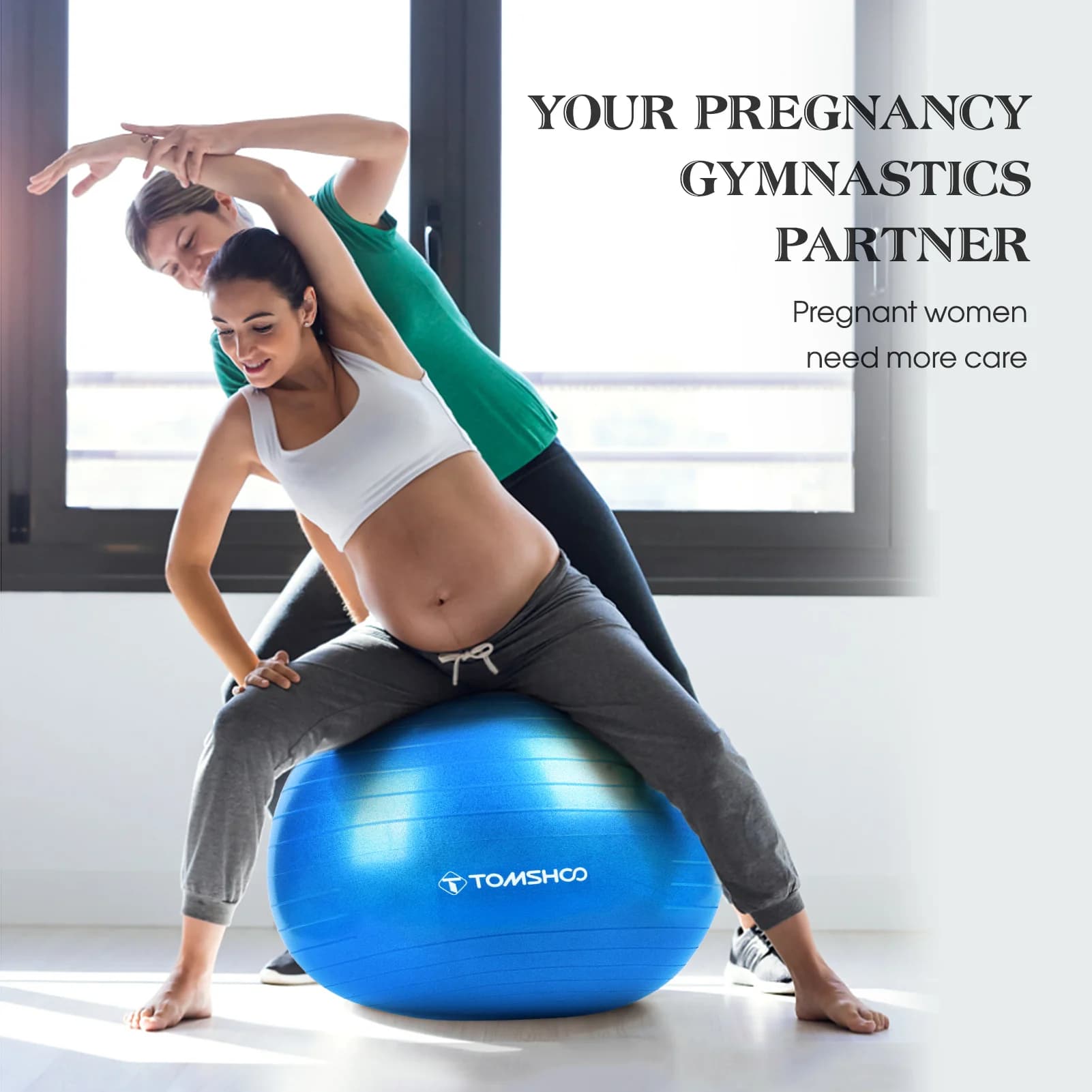 Exercise ball 45 cm/55 cm/65 cm/75 cm Yoga ball thickened with pedal pump for stability balance Pilates Exercise physical fitness