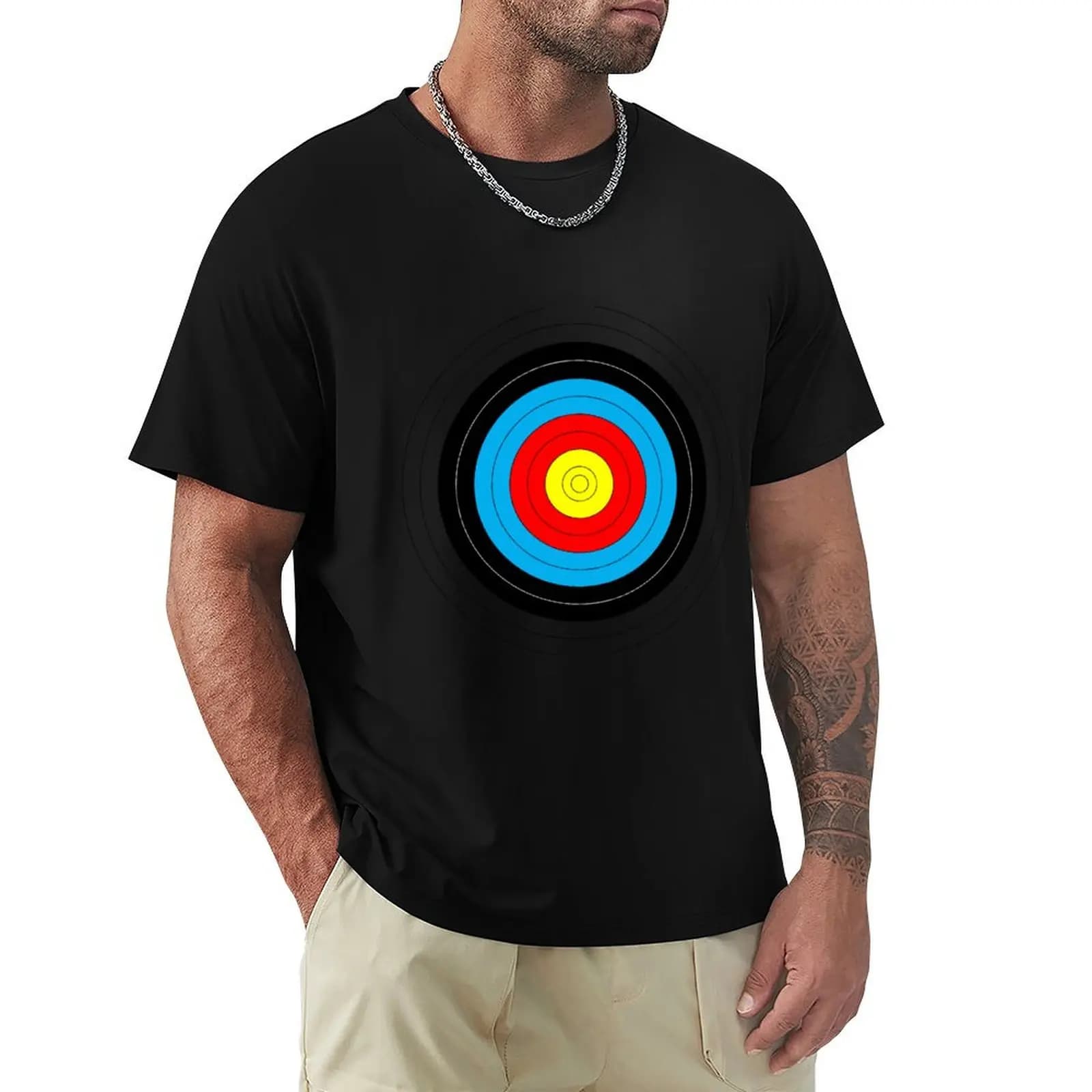 T-shirt Archery Target in morbido cotone a maniche corte