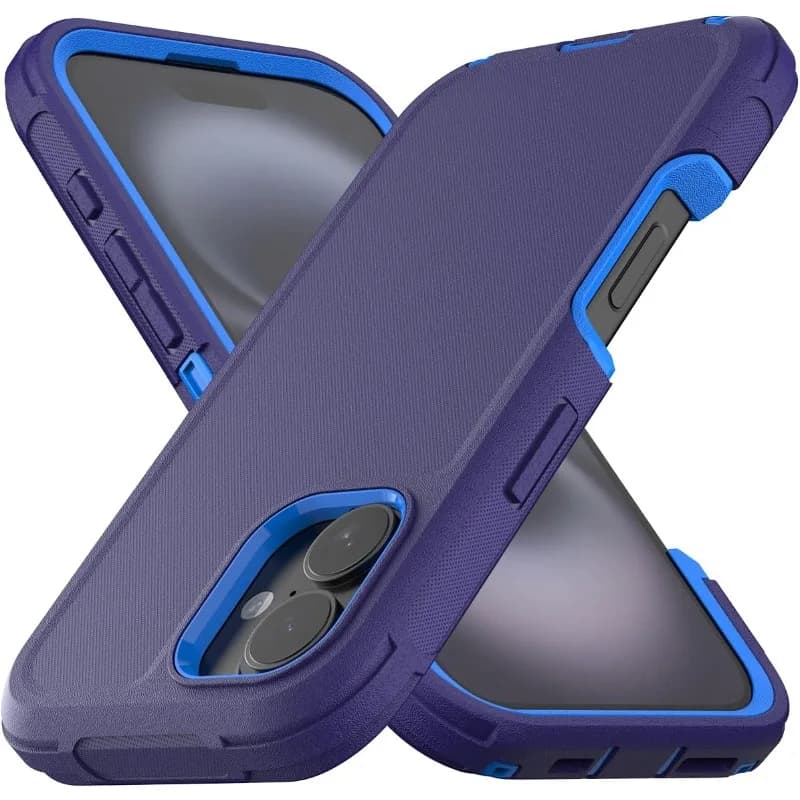 Military Grade Armor Full Body Protection Hard Cases for IPhone 17 Air 16E 16 Pro Max Rugged Shockproof Dustproof Phone Cover
