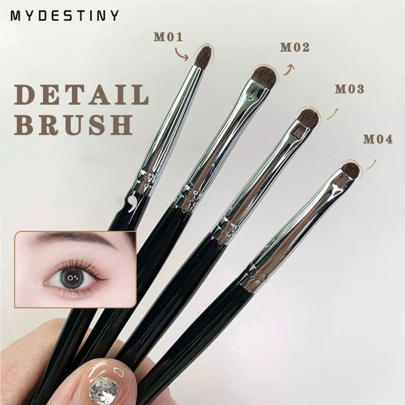 Makeup Brush for Eye Details Horsehair Brush Small Shade Brush Eyeliner Brush for Precision Makeup Applications