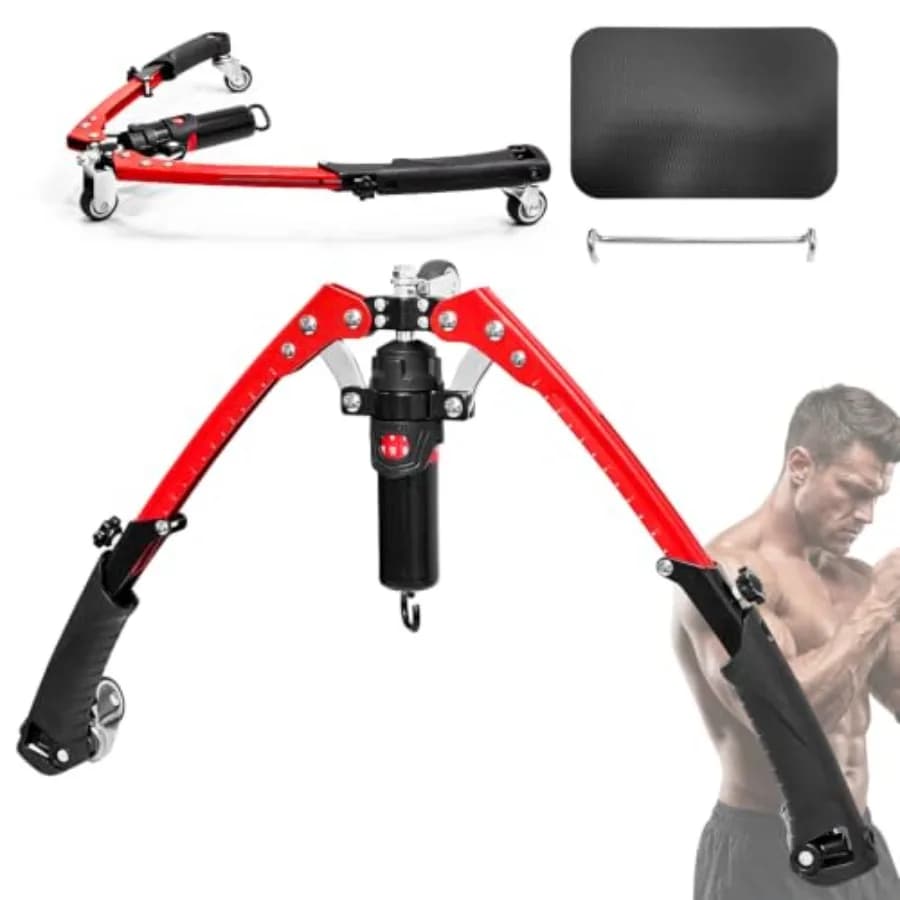 Twister Arm Trainer, 3 in 1 Hydraulic Power Chest Expander with AB Rollers, 22-330lbs Adjustable Resistance, Home Gym Shoulder