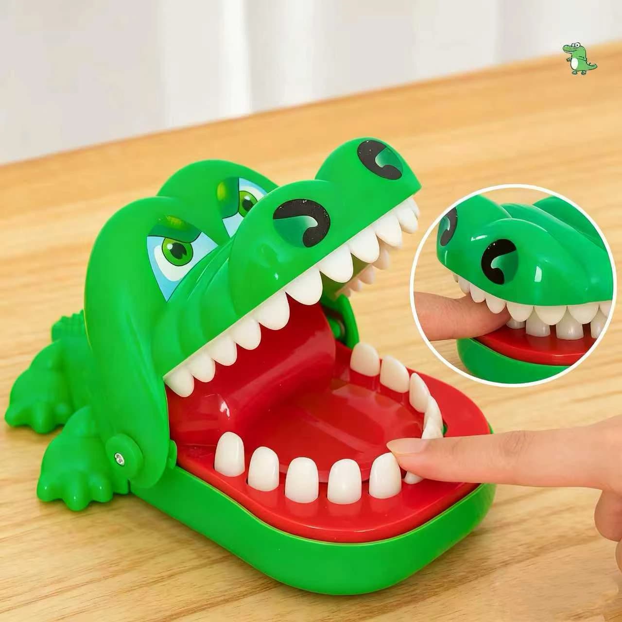 Giocattoli per denti di coccodrillo morsi di coccodrillo per bambini formazione di reazione delle dita novità gioco fortunato per bambini trucco giocattolo di decompressione