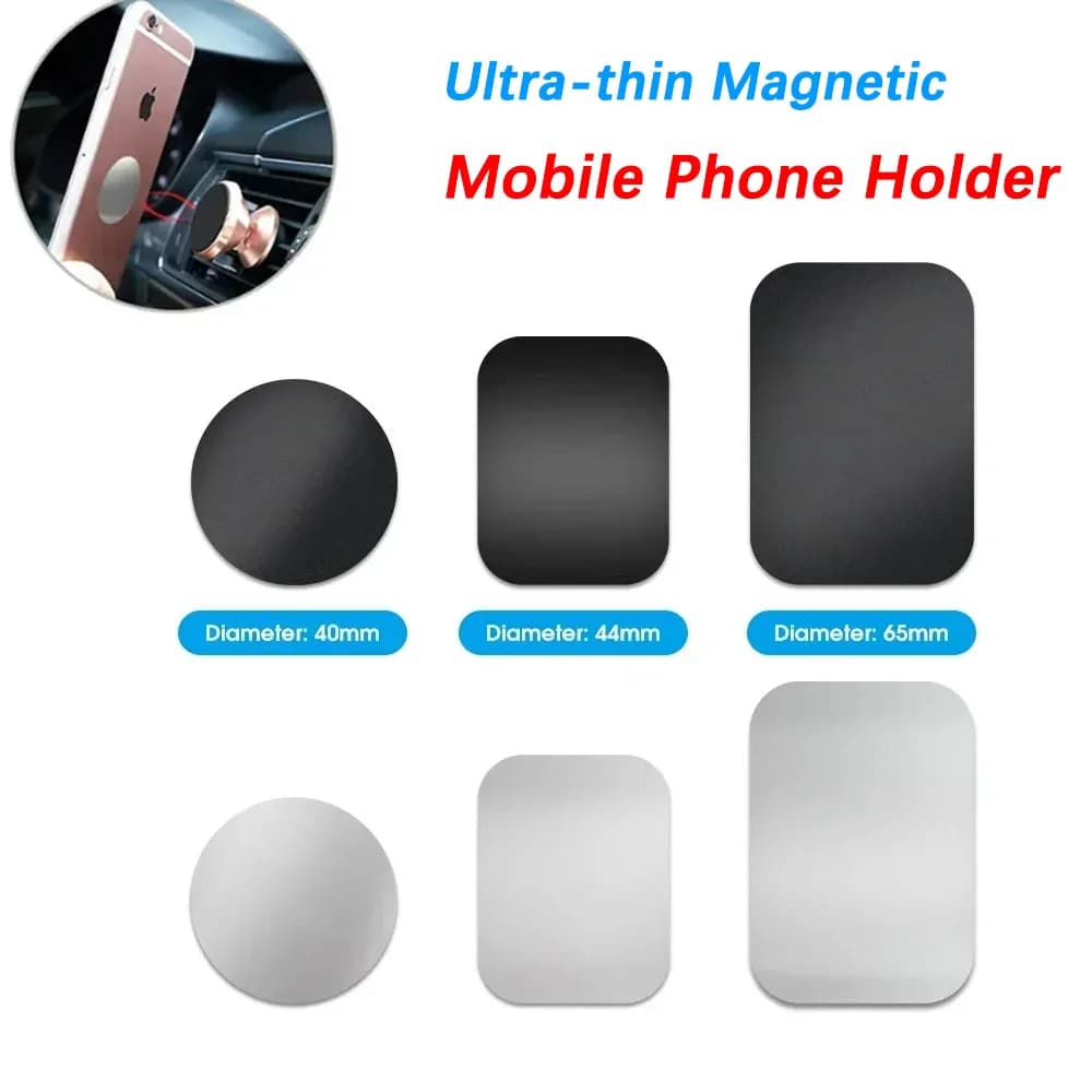 1-5 pcs stickers for car support for phone with ultra-thin metal magnetic disc magnetic patch for mobile phone tablet support