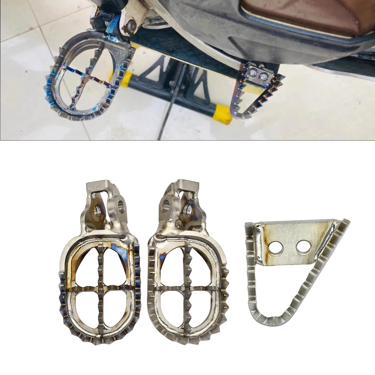 1998-2024 Motorcycle Accessories Titanium Alloy Footpeg Foot Peg Footrest For KTM EXC EXCF XC XCF SX SXF 65-530 Husqvarna GasGas