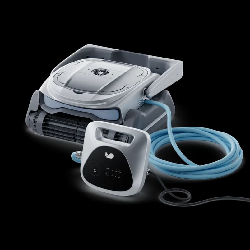 63W Pool Vacuum Cleaner,10400mAh Cordless Robotic Pool Cleaner with Suction,Blue Hole Suction, APP Control ,Auto Parking