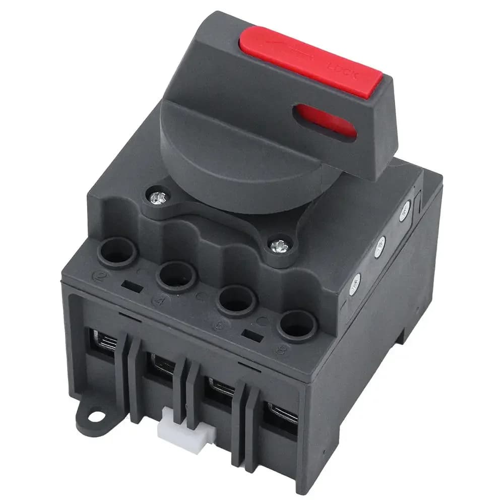 Interruttore di isolamento fotovoltaico DC1200V DC1000V DC500V 16A 32Amp PV Interruttore del pannello solare Spegnimento di emergenza Nuova energia PV1 PV2