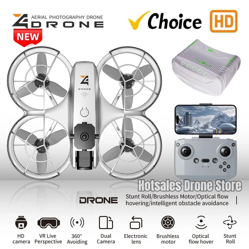 New Drone Z4 Pro Drones 8K Profession HD Wide Angle Camera WiFi FPV RC Helicopter Large Screen Foldable Quadcopter