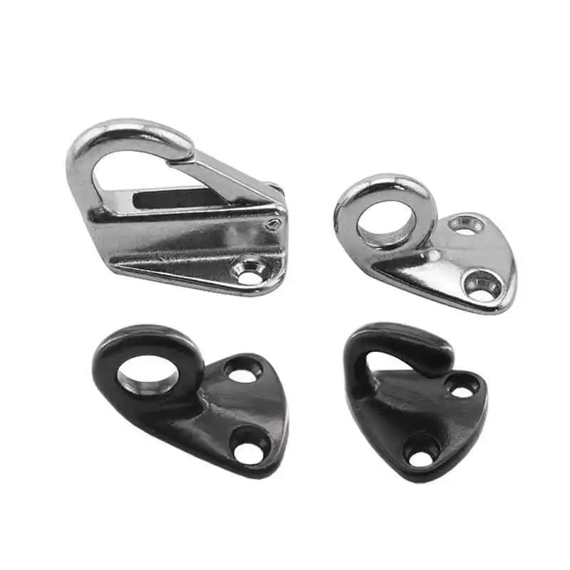 1PCS Stainless Steel Spring Locked Fender Hook Marine Boat Spring Snap Attach Rope Fending Hook Boat Hardware Accessories
