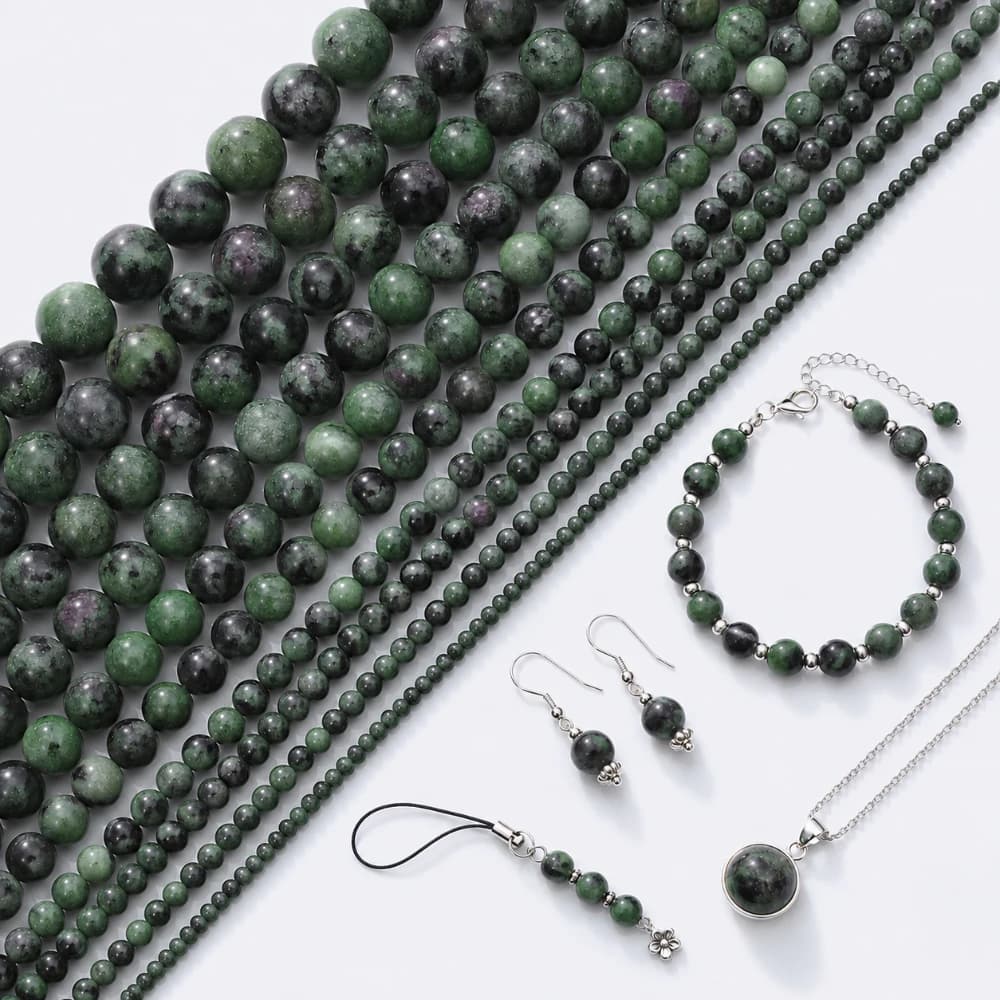 6/8/10MM Zoisite Natural Stone Beads Round Loose Spacer Beads For Jewelry Making DIY Bracelets Necklaces Earrings Accessories