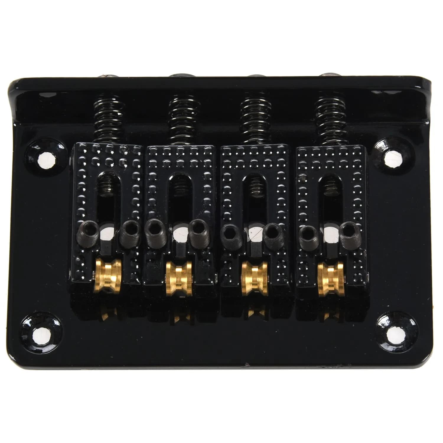 B72ABG Hard Tail 4 String Guitar Electric Ukulele Bridge Four-String Guitar Ball String Bridge Black