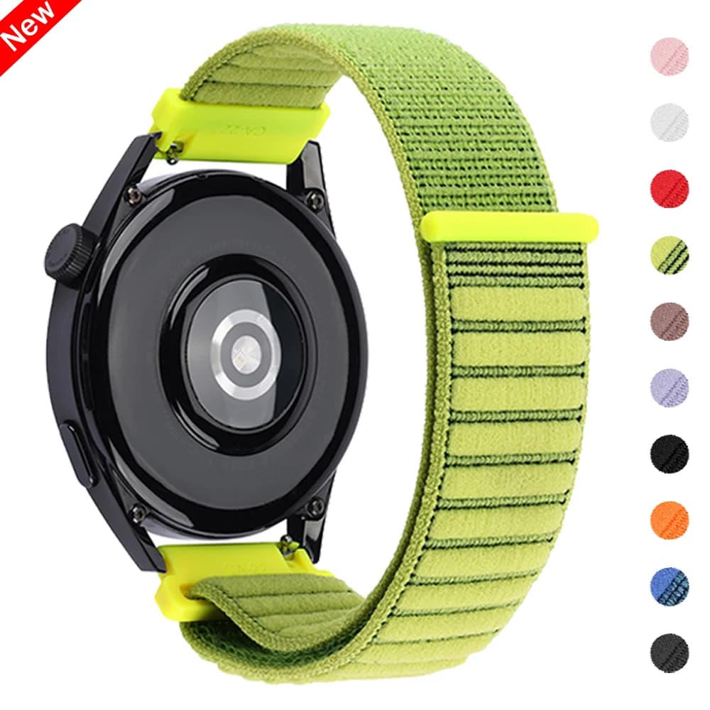20mm 22mm cinturino in nylon ondulato per Garmin Vivoactive 4 5 6 Venu 3 2 sq Band Forerunner 255 265 570 645 55 cinturino di ricambio