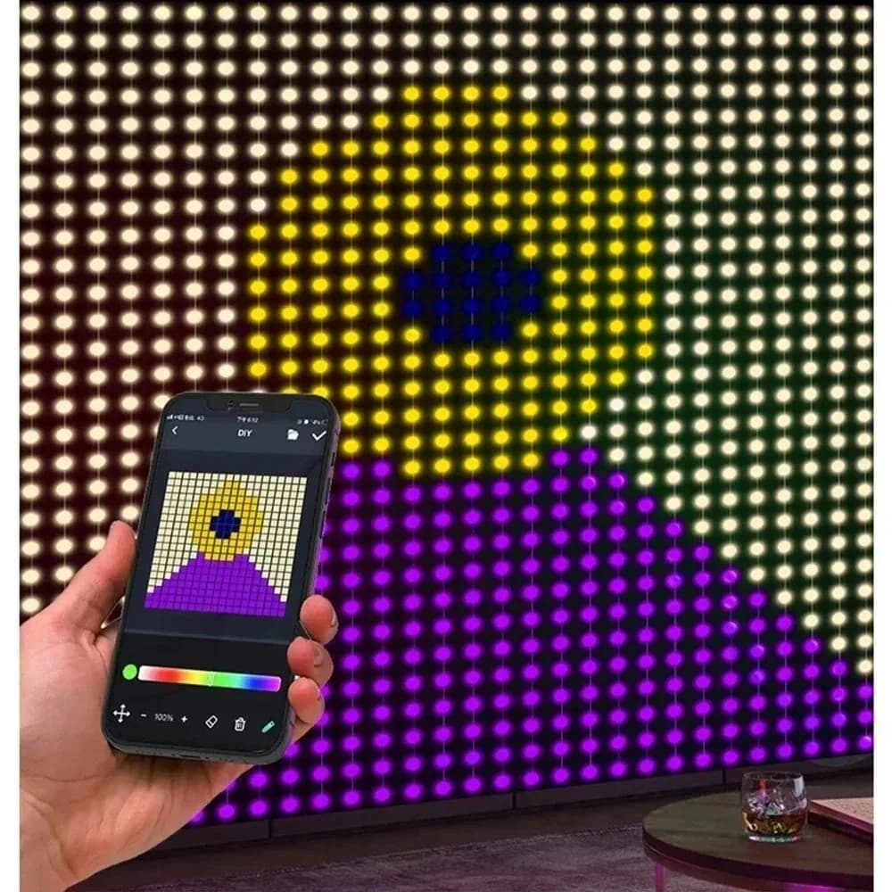 Halloween LED Curtain Lights USB Powered Waterproof Bluetooth APP Multicolor Music Sync Timer DIY Party Home Decor