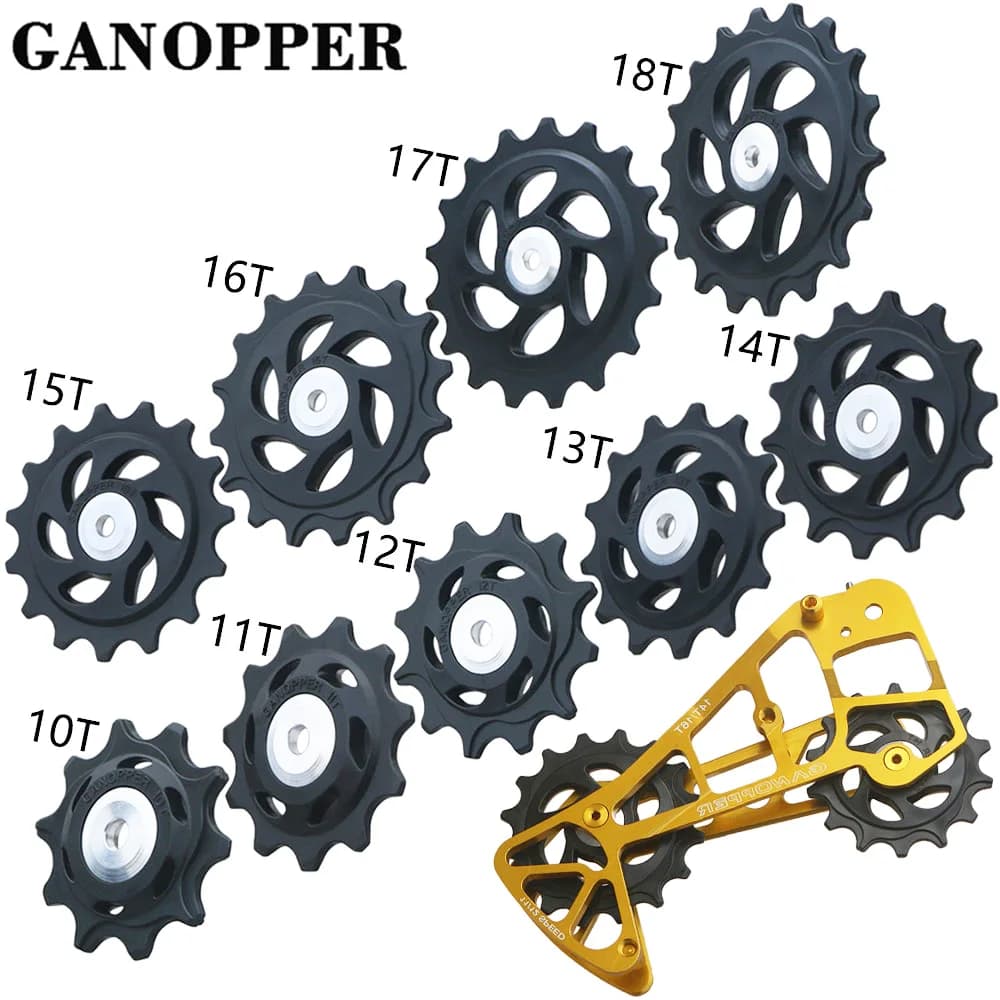 10T 11T 12T 13T 14T 15T 16T 17T 18T Cuscinetto Della Bicicletta Posteriore Jockey Ruota MTB Bici Deragliatore Posteriore Puleggia Rullo per Shimano Sram