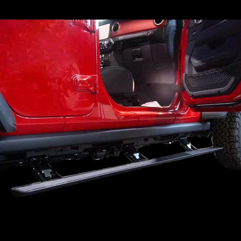 High Quality 4 Door Retractable Electric Running Boards With Guard Rod Auto Exterior Side Step Pedals For Off Road Vehicles