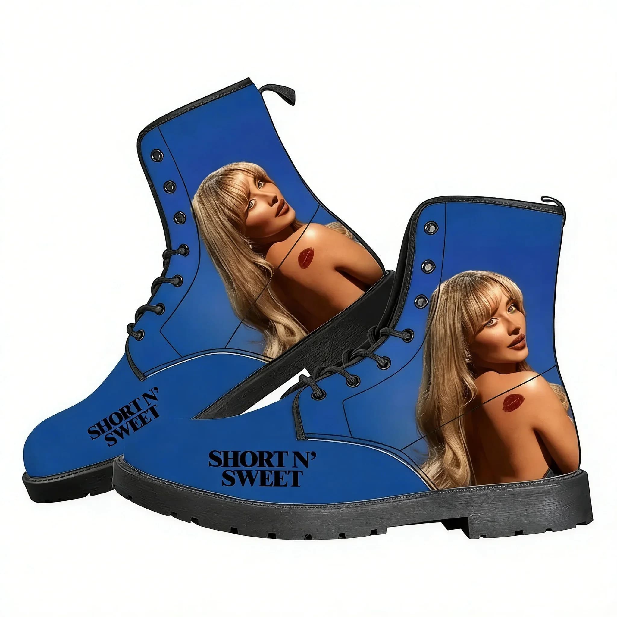 Sabrina Carpenter Stivali casual Cantante e attore americano Scarpe da uomo, da donna e per adolescenti Stivali 3D alla moda Scarpe personalizzate per esterni