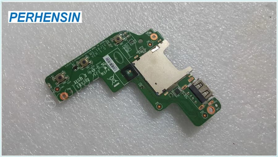 Computer portatile originale PER MSI GE72 GE72-003US Serie Lettore di schede USB Scheda pulsante multimediale con cavo MS-16J12 VER 1.0 Lavoro perfetto al 100%