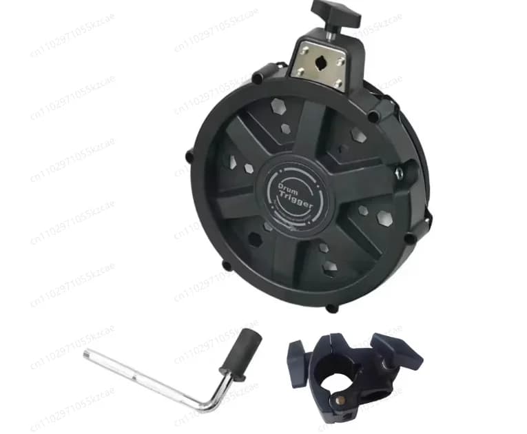 Pad per batteria a doppia zona da 8 pollici con testa in mesh – Componente elettronico per batteria con scocca in plastica per Lemon Drum e set di batterie elettroniche