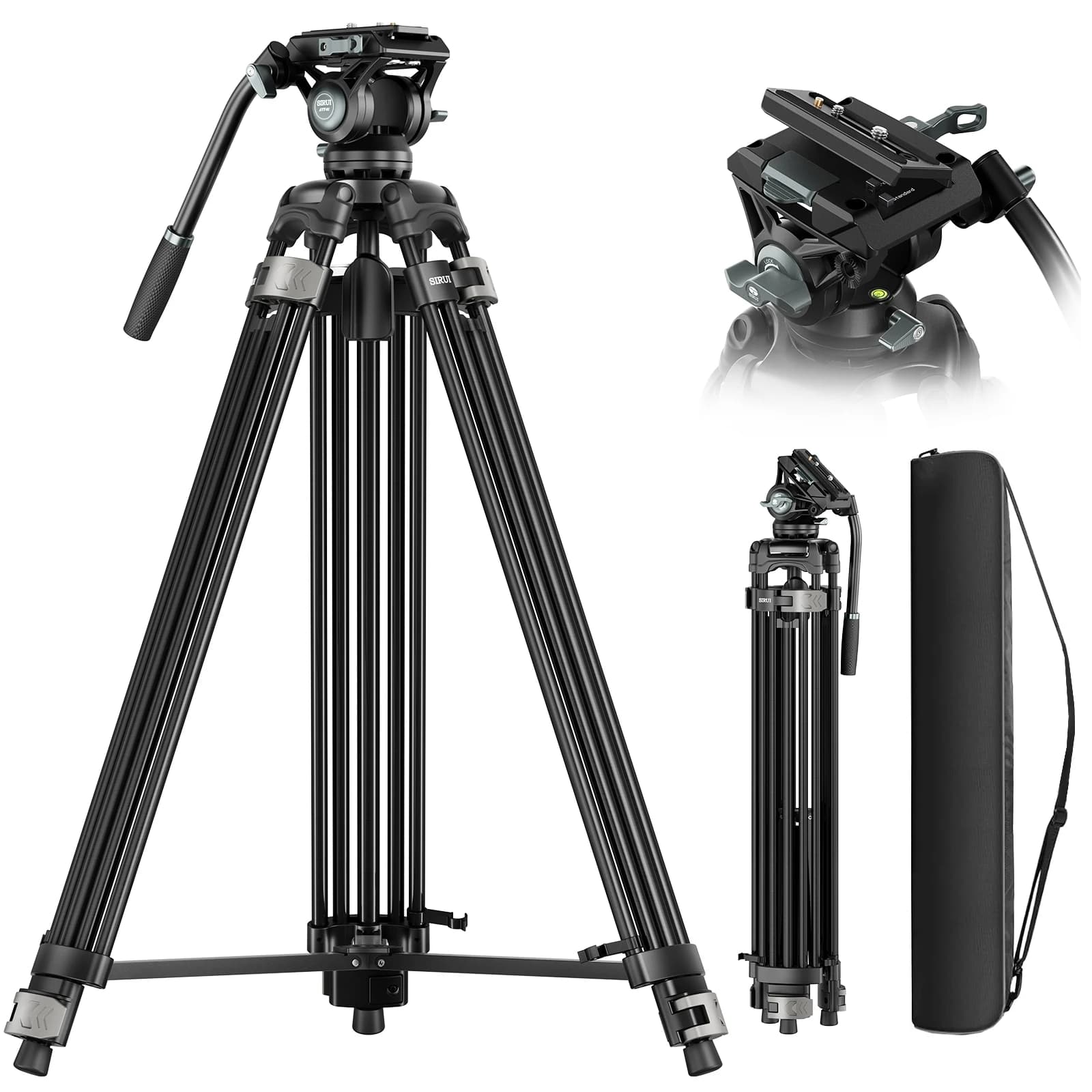 SIRUI AVT-01 Treppiede professionale per fotografia e video 360 ° Fotografia panoramica compatibile con piastre a sgancio rapido DJI RS