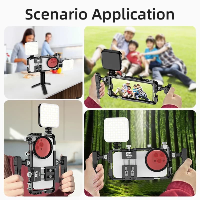 Universal multifunctional rabbit cage for cell phone Plastic rabbit cage Selfie Photo Vlog Set