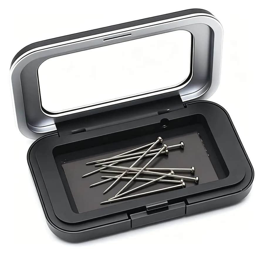Tatibana Sewing Needle Storage Box, with Acrylic Lid, for Sewing Crafts Transparent acrylic lid, lightweight, easy to carry, ma