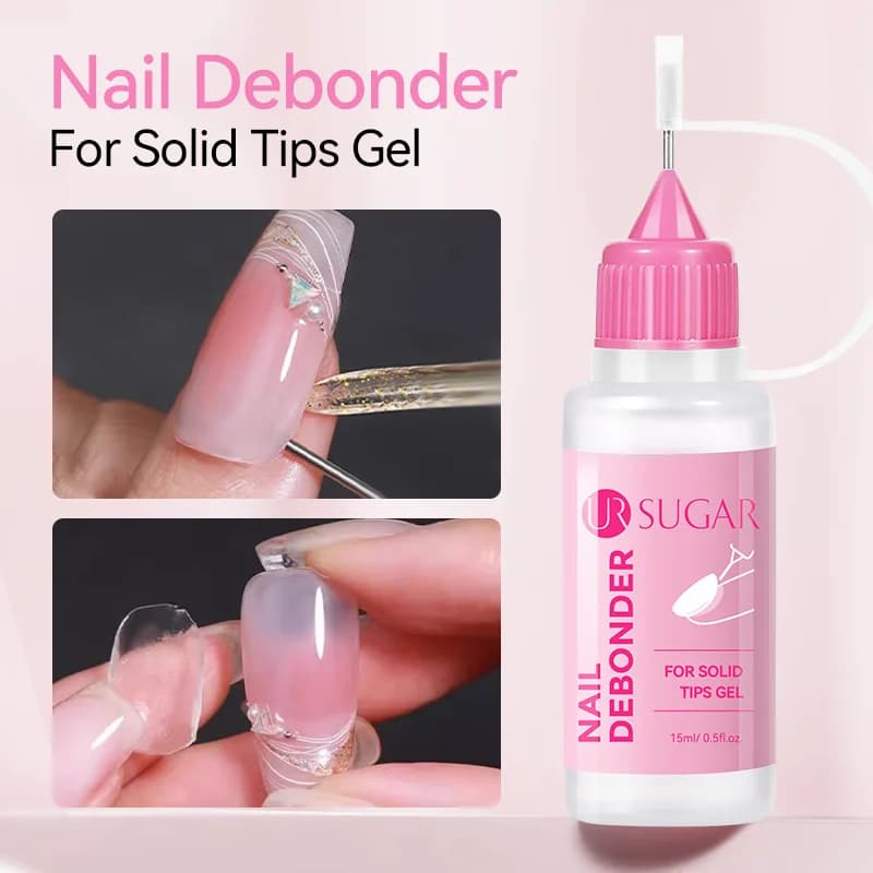 Solid Nail Tips Gel Remover 15ml Fast Dissolve Nail Glue Remover Liquid No Damage False Nail Tip Cleaner Nail Art Removal Tools