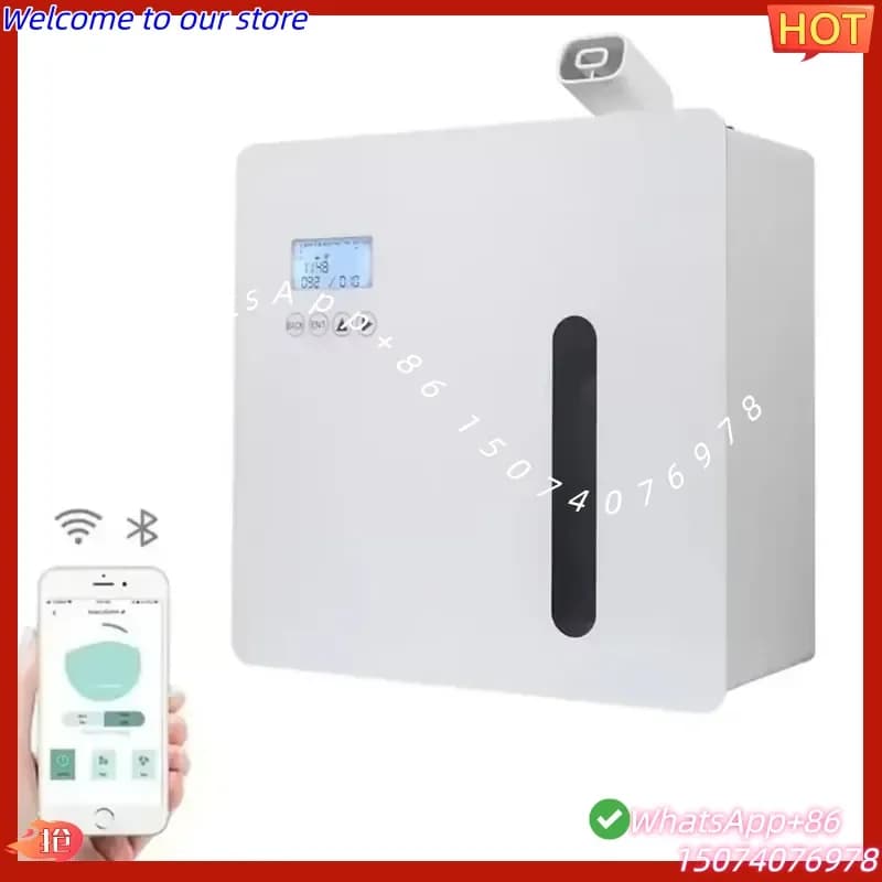 2026New Hotel Lobby Smart Metal Electric Essential Oil Diffuser App Control Waterless Aroma Diffuser 500mL Scent Machine 1