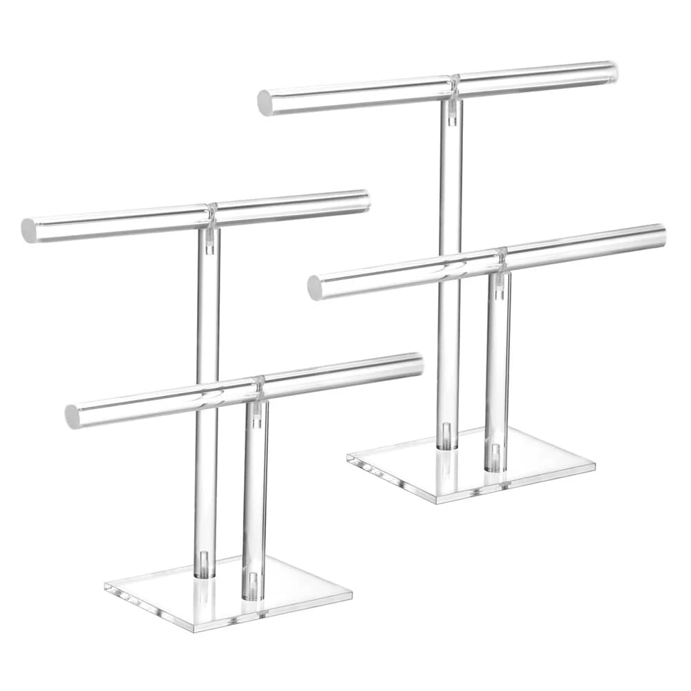 Support for Bracelets for Transparent Acrylic Necklaces Holder for Jewelry Display Organizer Scaffale Necklaces Bracelets Jewelry Display 2 Levels