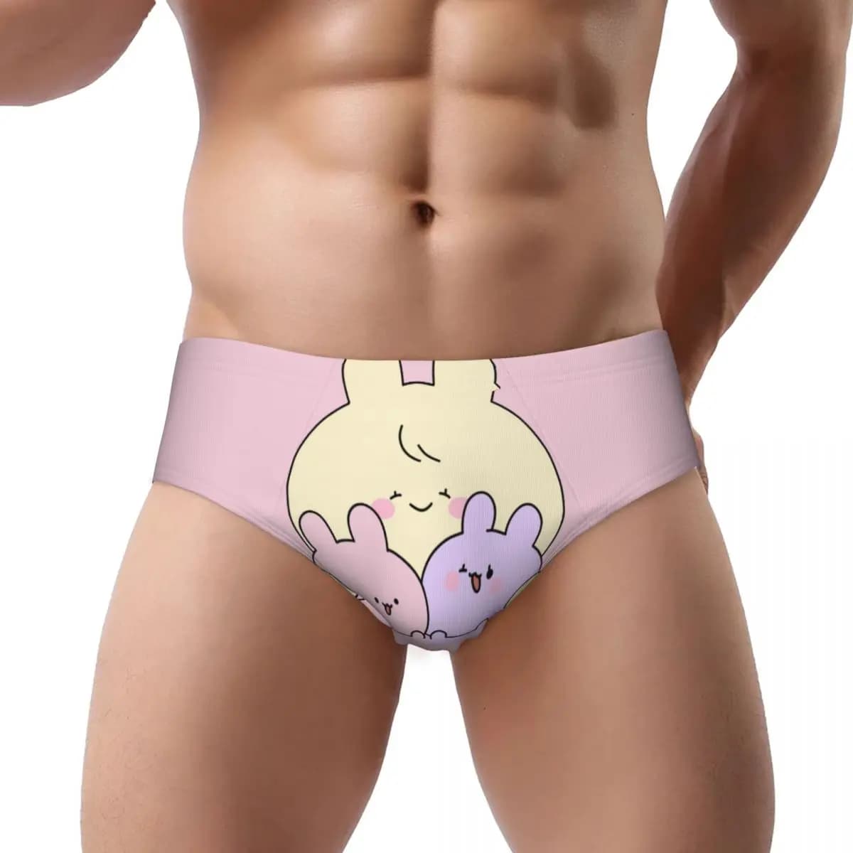 Personalizzato Asamimichaan Anime Cartoni animati Asamimi Slip da uomo Mutandine da uomo Mutande intimi traspiranti