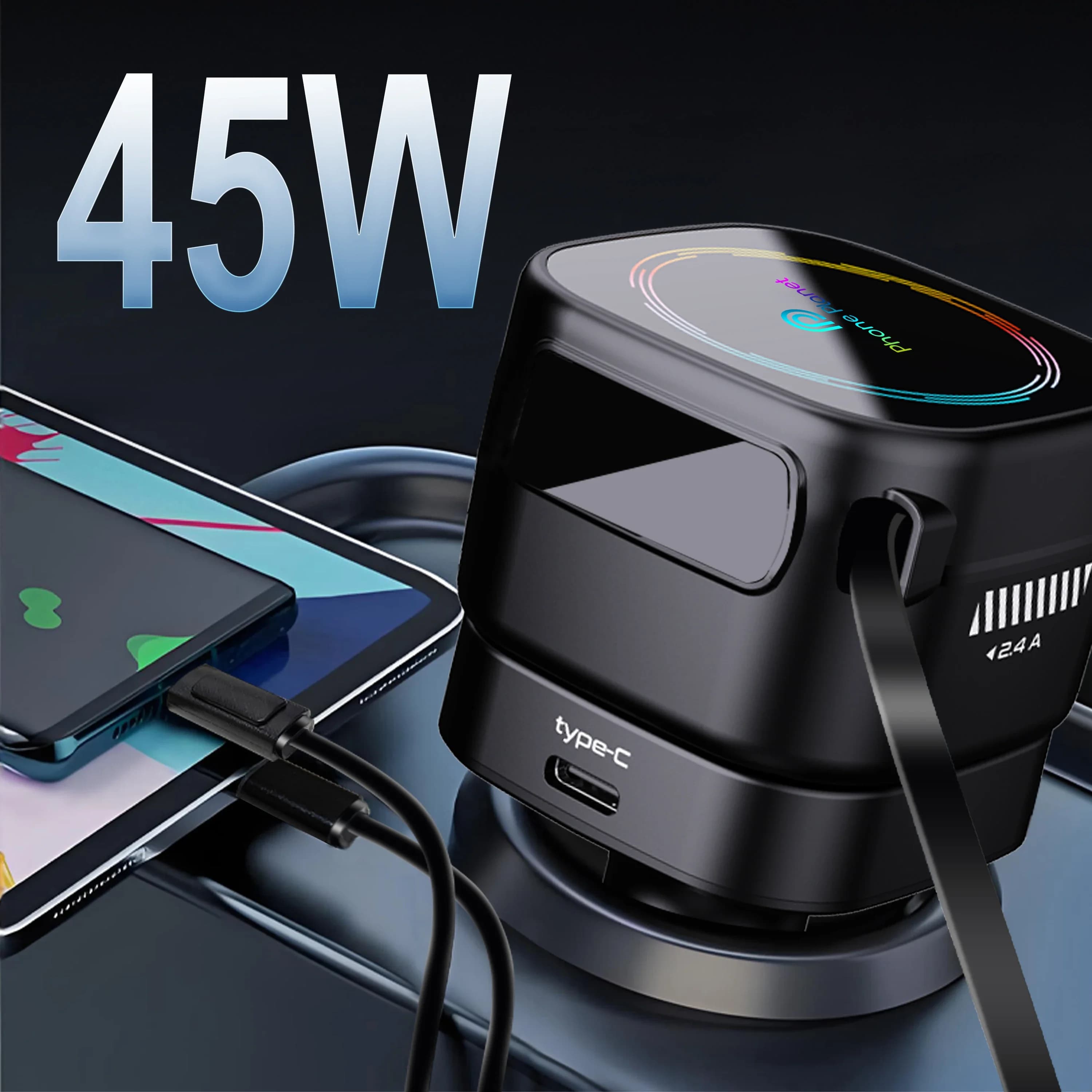 Popular 4-in-1 Fast Car Charger Car Window Breaker With Cigarette Lighter For IPad IPhone 17/16/15, Samsung S26/25, Huawei