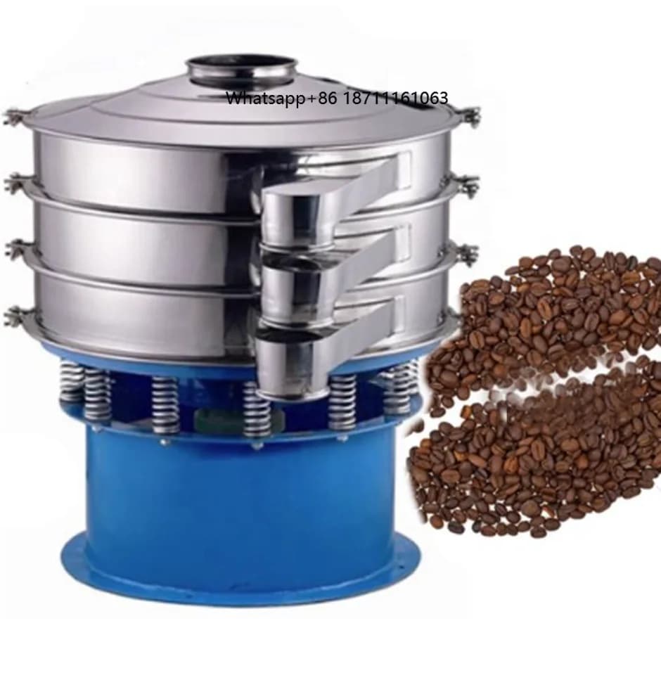 Vibrating Sieve Screen Sifter Machine Sesame Seeds Fruit Protein Coconut Potato Cereal Grain Metal Wheat Flour Powders