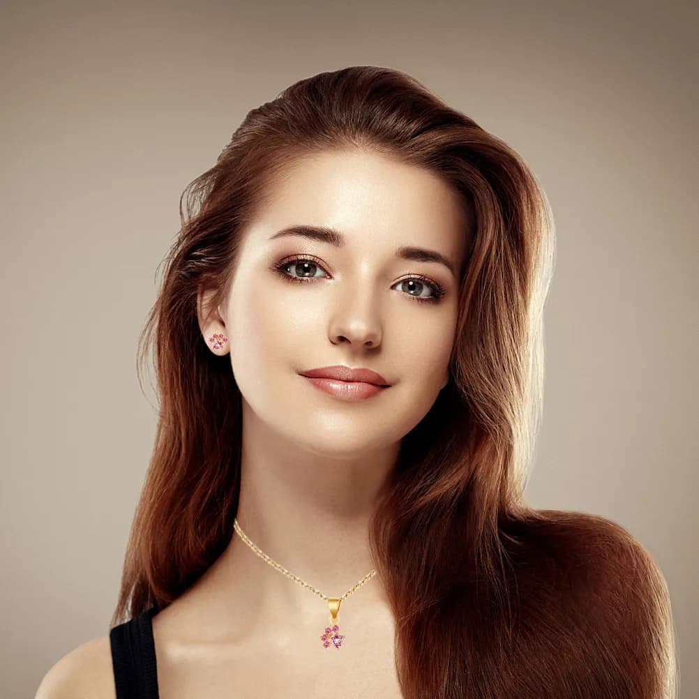 Set di Gioielli a Forma di Zampa di Gatto in Lega Premium: Collana, Orecchini, Bracciale e Anello con Zirconi, Regalo per Donne e Signore per Compleanno e Matrimonio