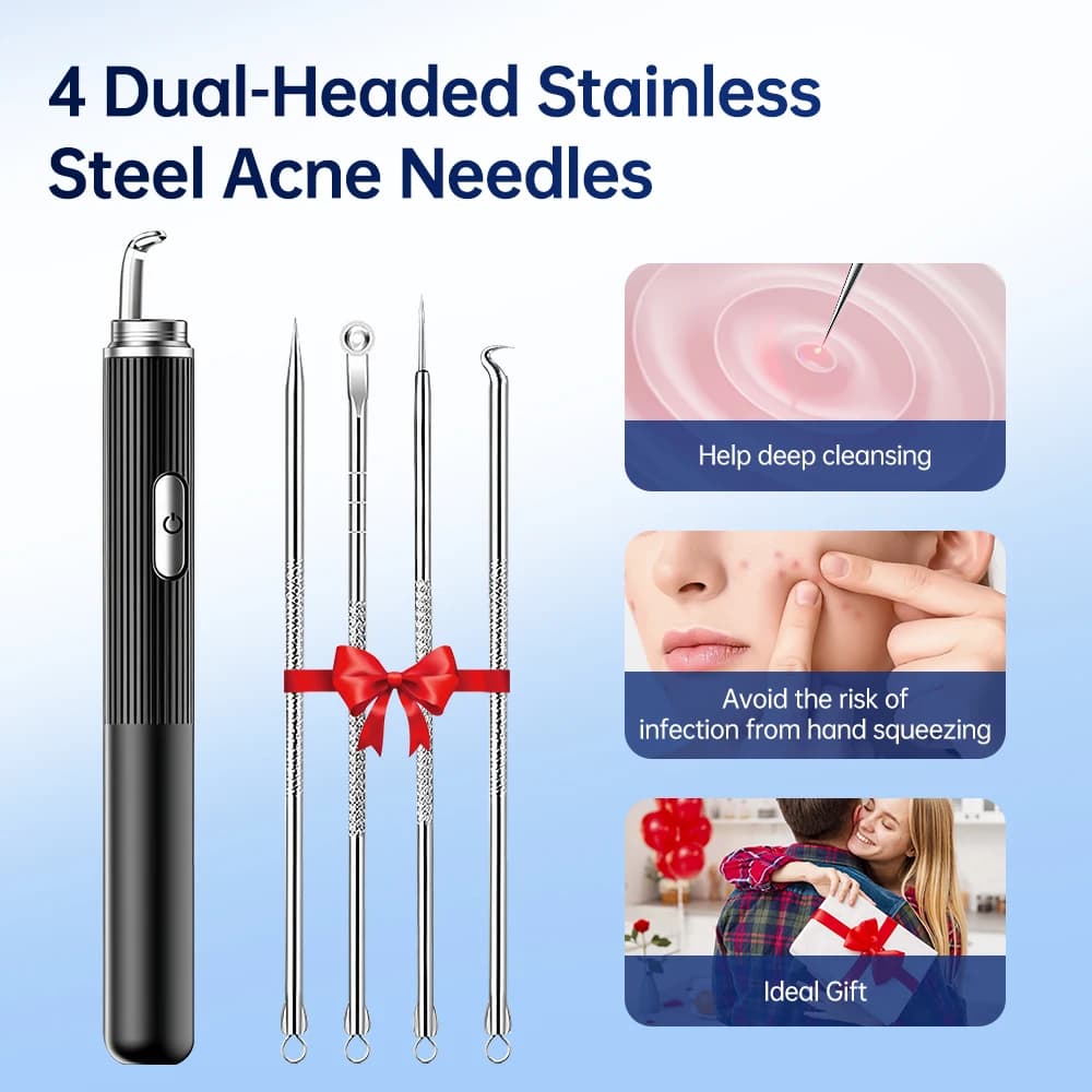 Pulitore visivo per l'acne 50x Telecamera HD Macchina per la rimozione dei brufoli dei punti neri Strumenti elettrici per la pulizia dei pori Dispositivo per la bellezza del viso Cura della pelle