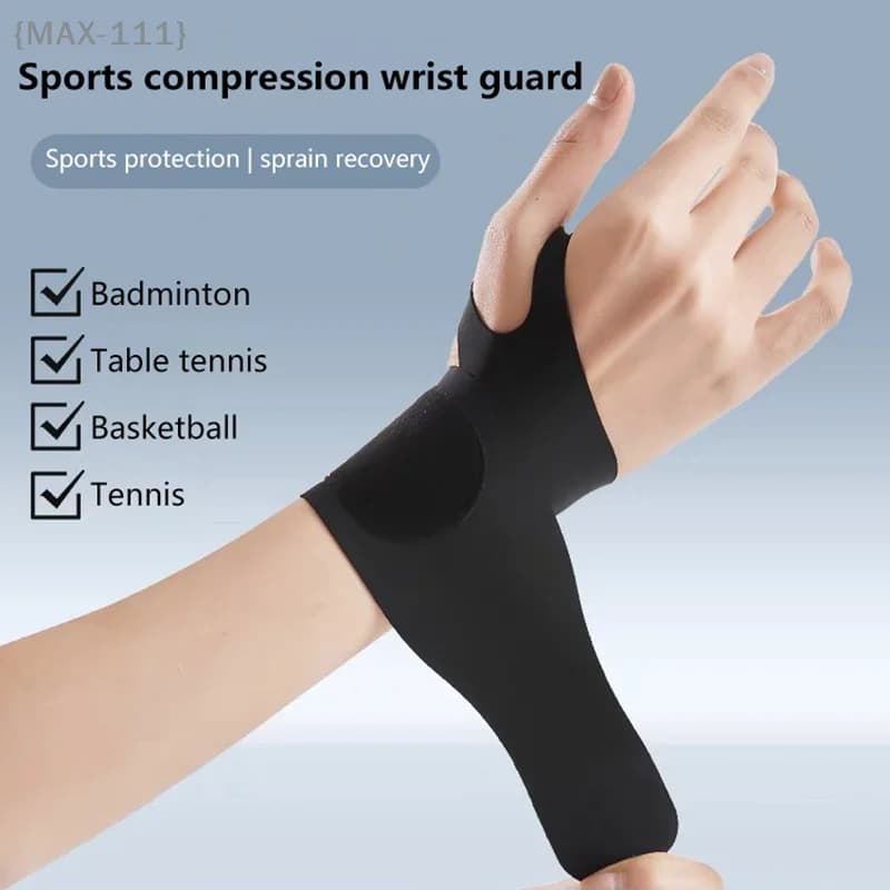 【Non】 Manicotto di supporto per il polso anti-dolore, tutore di compressione per il sollievo dal dolore della guaina tendine durante l'allenamento del tennis di sollevamento pesi