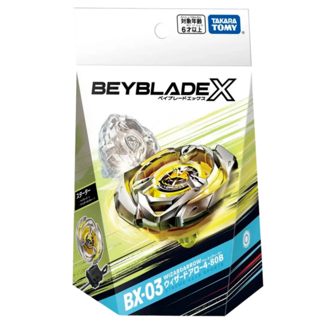 GENUINE TT beyscollector Beys BX-03 Wizard Arrow 4-80B Battle X Starter nuovo con set di imballaggi originali