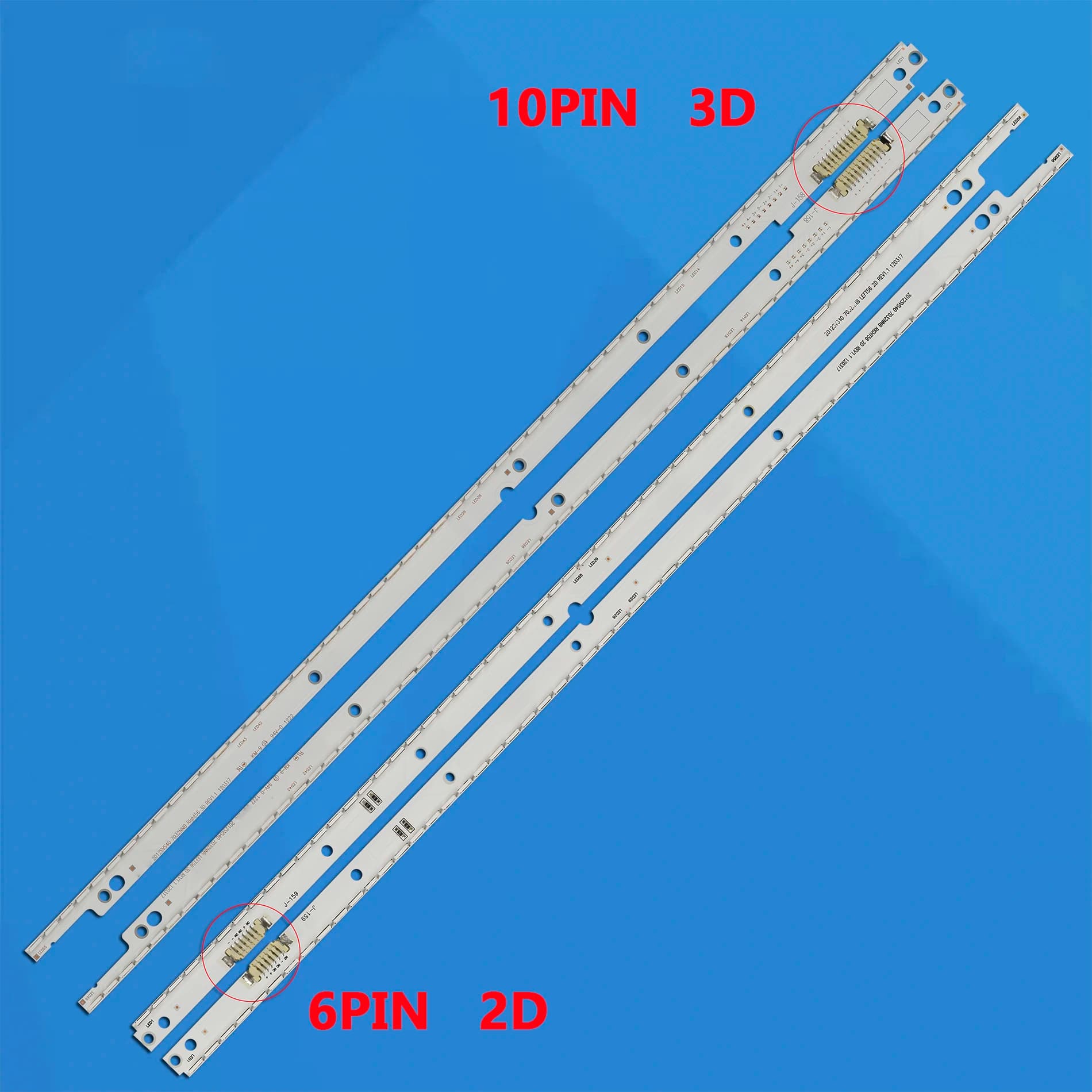 LED backlight strip 56 lamps for Samsung 40 "TV UA40ES6100J UE40ES5500K UE40ES6710 2012SVS40 7032NNB DESTRA/LEFT56 2D 3D T400HVN01.0