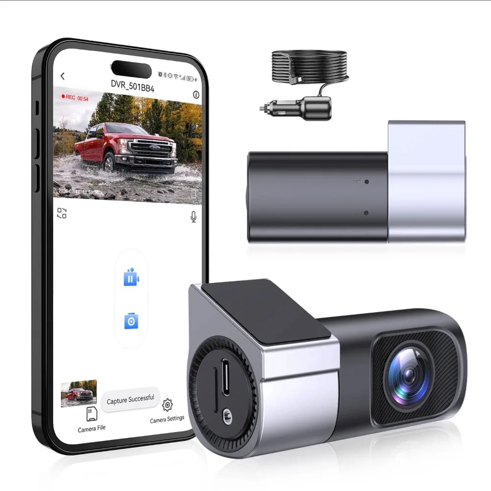1080P Ultra HD Mini Dash Cam Camera Recorder 360° Rotatable Night Vision WiFi Car Camera DVR