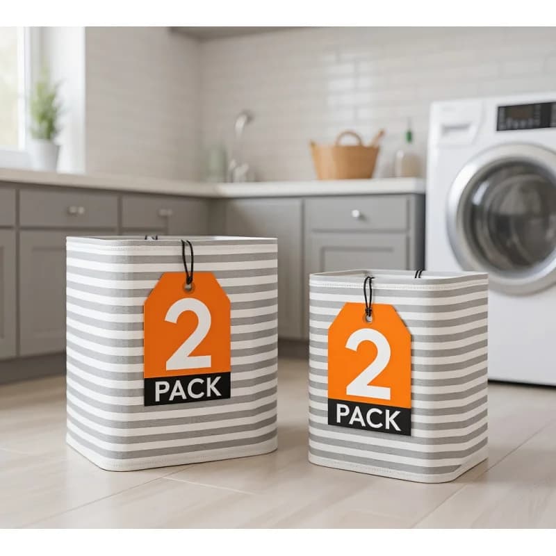 Large Folding Bar Basket, Waterproof, Handy Easy to Transport for Laundry and Bedroom