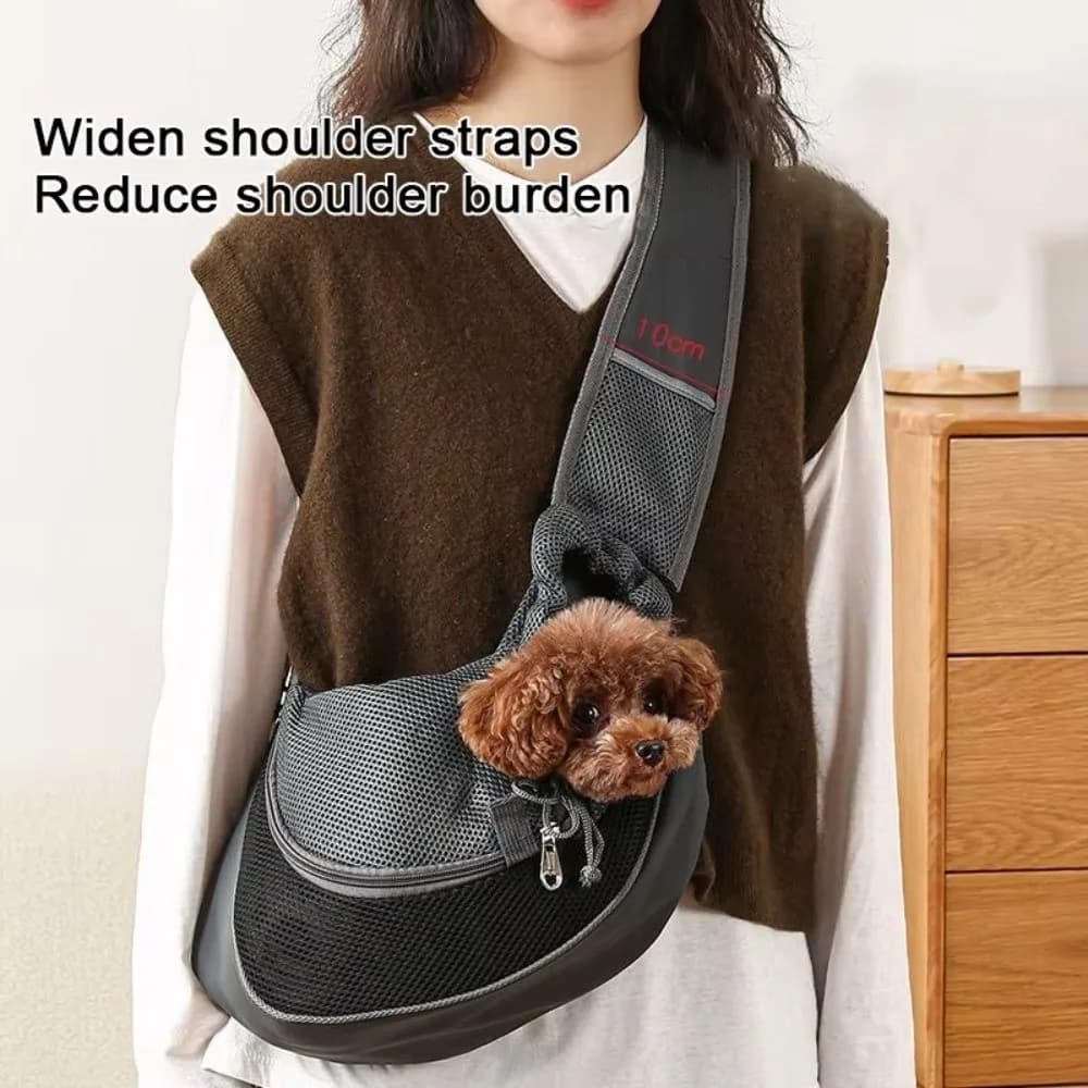 Zaino per animali domestici in rete traspirante Materiale Oxford Design a tracolla Borsa da viaggio per animali domestici Tracolla stile borsa