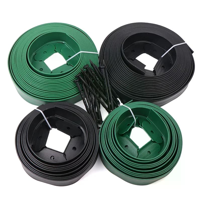 Cintura isolante in plastica resistente a forma di L, tavola di fissaggio ad anello per albero, muro di radice verde per prato