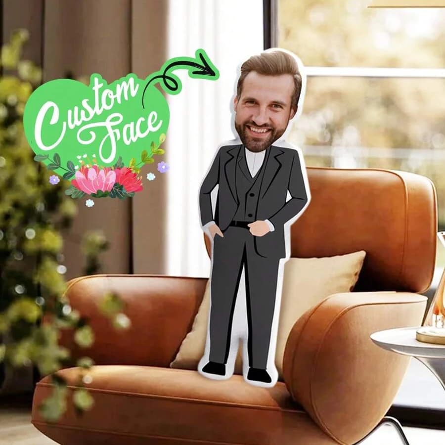 Cuscino da laurea personalizzato con design fotografico personalizzato, regalo commemorativo in morbido tessuto felpato, regalo di laurea sia per uomo che