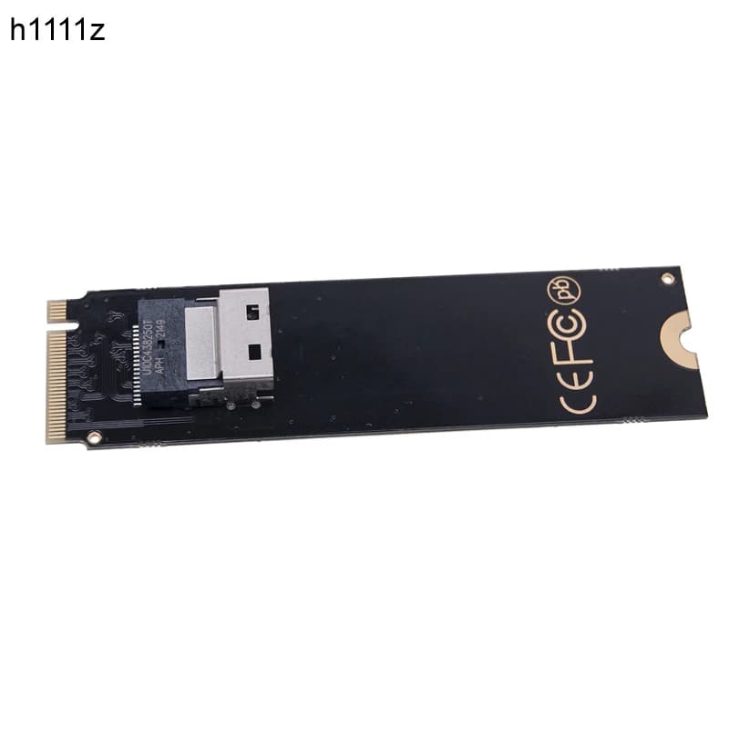 NUOVO M.2 NVMe a Slimline SAS SFF-8654 Adattatore NVME M.2 M Chiave PCIE X4 a SFF 8654 Convertitore Riser Card per Intel 750 2.5 "U.2 SSD