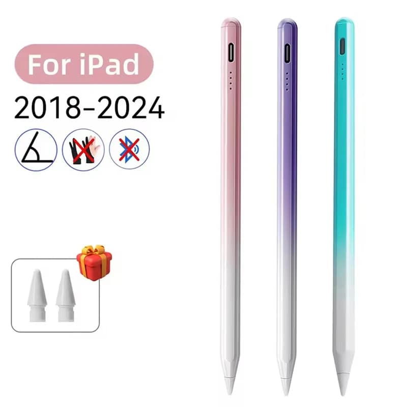 Penna stilo per Apple Pencil con indicatori di alimentazione a LED Matita touch con rifiuto del palmo per matita iPad 2022 2021 2020 2019 2018